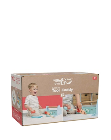 TP Owl & Fox Wooden Toolbox