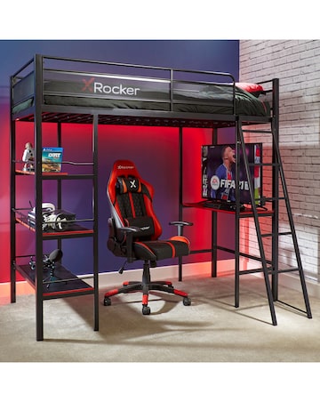 X Rocker Fortress - Gaming Bunk Bed