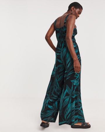 Wide Leg Strappy Jumpsuit