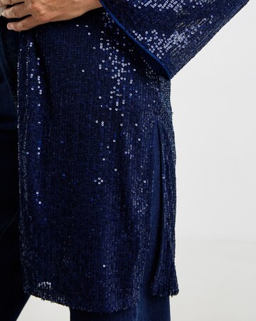 Sequin Longline Cardi