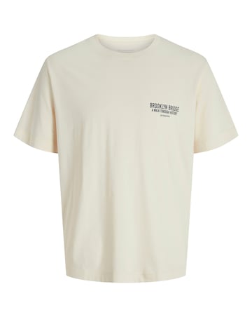 Jack & Jones Brooklyn Back Graphic T-Shirt - Cream