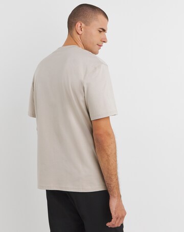 Relaxed Fit Supima Crew Neck T-Shirt- Stone