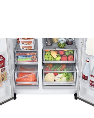 LG InstaView GSVV80PYLL 655L American Fridge Freezer - E Rated