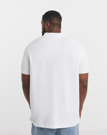 2 Pack Polo Shirts-Black/White Long Length