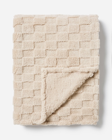 Gray & Osbourn Chequerboard Fleece Throw