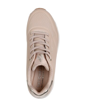 Skechers Nude Uno Lace Up Fashion Trainer -Standard Fit (D)