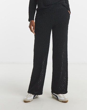 Boucle Wide Leg Joggers