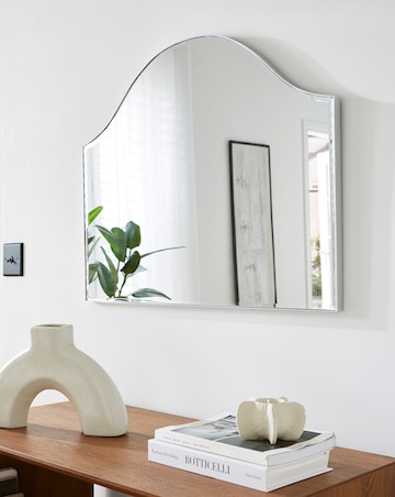 Silver Arch Bevel Edge Wall Mirror