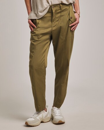 Anthology Khaki Cargo Lyocell Trousers
