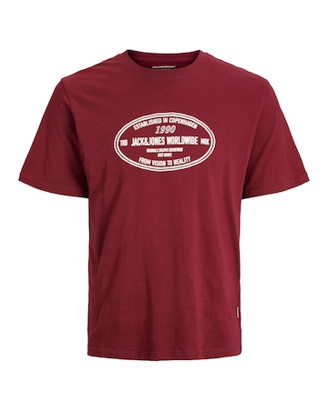 Jack & Jones York Logo T-Shirt - Red