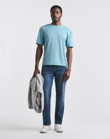 Union Garment Dyed Relaxed Fit T-Shirt- Washed Blue