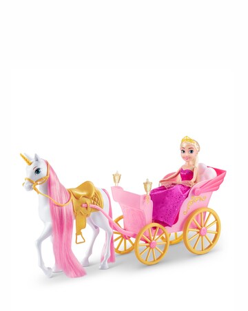 Sparkle Girlz 10.5-inch Princess Doll with Unicorn & Carriage