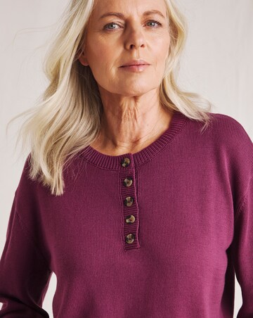 Julipa Pure Cotton Henley Jumper