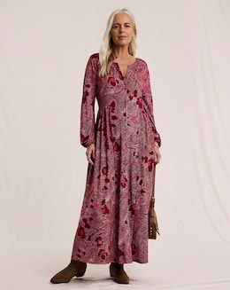 Julipa Button Through Jersey Midi Dress