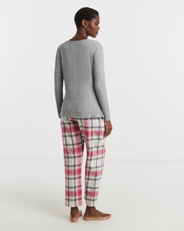 Pretty Secrets Check Henley Pyjama Set