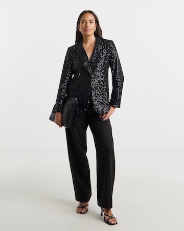 Black Sequin Blazer