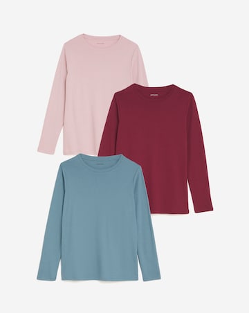 3 Pack Crew Neck Long Sleeve