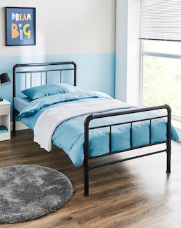 Bowen Metal Bed Frame with 3 Layer Memory Foam Hybrid Mattress