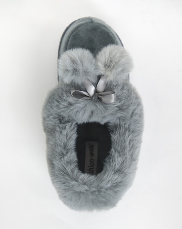 Cushion Walk Faux Fur Slippers E Fit