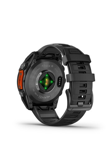 Garmin Fenix 8 47mm Amoled Smart Watch - Slate Grey with Black Silicone Band