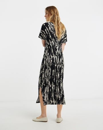 Soft Touch Ruched Side Detail Short Sleeve Dress