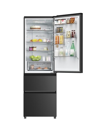 Haier Series 3 HTW3618ENPB WiFi 185cm 60/40 Fridge Freezer Black + Install