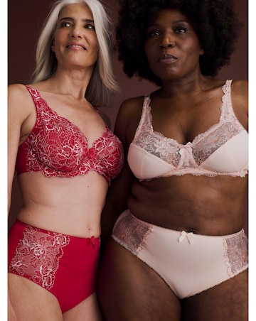 Pretty Secrets (2 Pack) Ella Lace Full Cup Wired Bras (C-H) Pink Multi