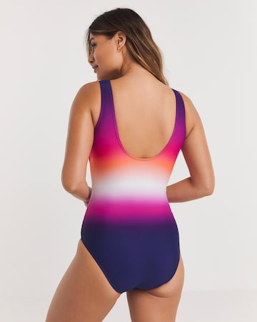 Sports Colourblock High Neck Swimsuit