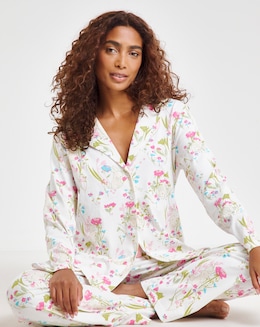 Pretty Secrets Spring Print Cotton Button Through Pyjama Set