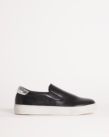 Elasticated Slip On Trainer - Wide Fit (E)