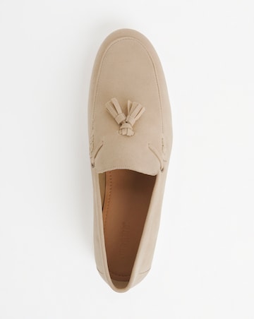Suede Look Tassle Loafer Wide Fit