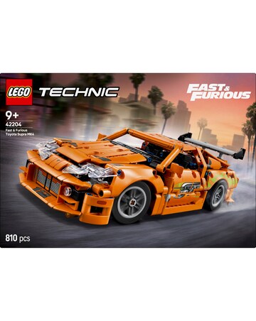 LEGO Technic Fast and Furious Toyota Supra MK4 Toy Sports Car Model Kit 42204