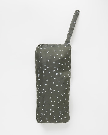 Khaki Spot Longline Pac A Mac Raincoat