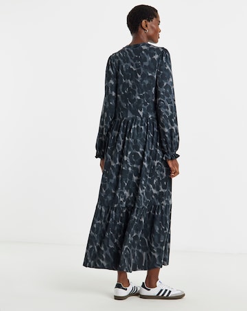 Soft Touch Long Sleeve Notch Neck Dress