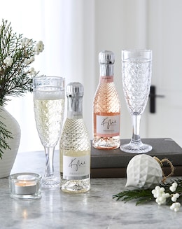 Kylie Minogue Prosecco and Ros&eacute; with Flute Glasses Gift Set