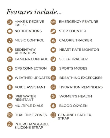 Radley Series 56 Dual Strap Smart Watch - Salt Leather/Ink Silicone