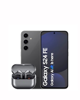 Samsung Galaxy S24 FE 5G 128GB Graphite &amp; Samsung Buds3 Earbuds Silver