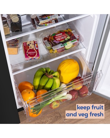 Russell Hobbs RH90AFF201B Slim American Fridge Freezer - Black E Rated