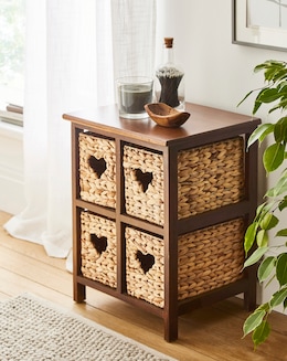 Hyacinth Hearts 4 Drawer Square Unit