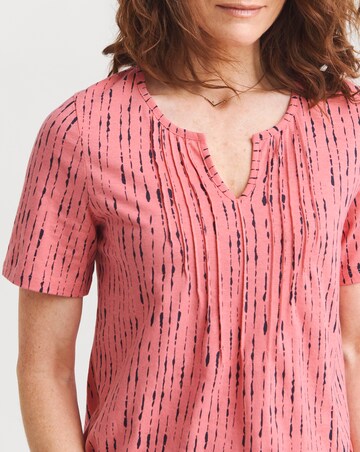 Julipa Linen Mix Pintuck Top
