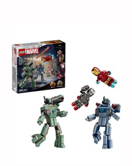 LEGO Marvel Iron Man &amp; War Machine vs. Hammer Drones Buildable Super Hero 76320