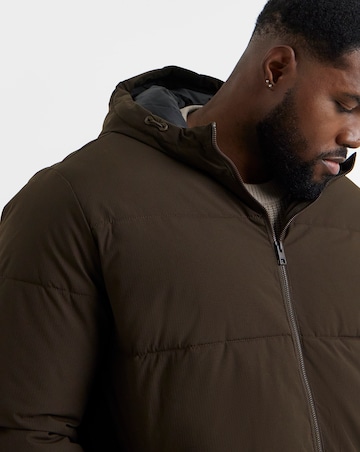Jack & Jones Global Puffer Coat - Brown
