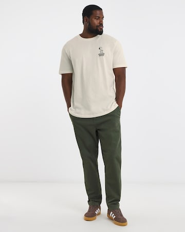 Jack & Jones Brake Bros Back Graphic T-Shirt - Cream