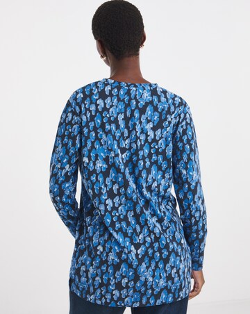 V-Neck Split Hem Slouch T-Shirt