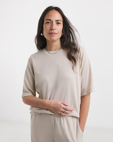 Oatmeal Waffle Boxy T-Shirt