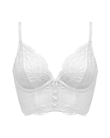 Pour Moi Swoon Broderie Wired Bustier White