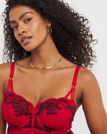 Figleaves Intense Open Babydoll - Red