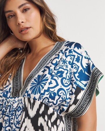 Stretch Satin Printed Nightie