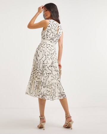 Joanna Hope Mono Pleated Dress
