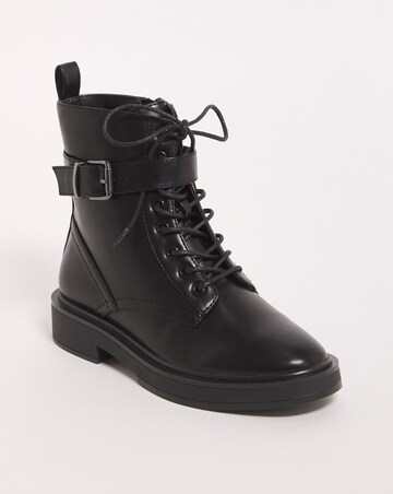 Aimi Classic Lace Up Ankle Boots Extra Wide EEE Fit